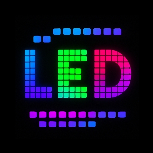 Turn your phone into a colorful LED banner!